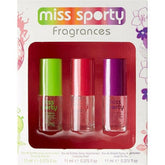 Miss Sporty Gift Set 11ml Pump Up Booster EDT + 11ml Clubbing Proof EDT + 11ml Crush On You EDT