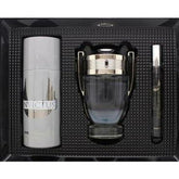 Paco Rabanne Invictus Gift Set 100ml EDT + 150ml Deodorant Spray + 10ml EDT