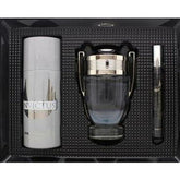 Paco Rabanne Invictus Gift Set 100ml EDT + 150ml Deodorant Spray + 10ml EDT