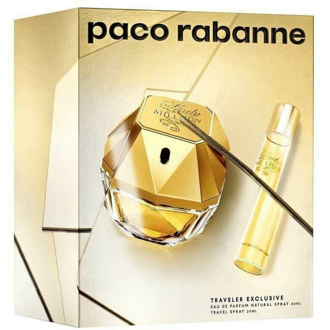 Paco Rabanne Lady Million Gift Set 80ml EDP + 20ml EDP