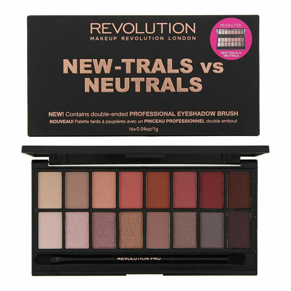 Makeup Revolution New-Trals vs Neutrals Eyeshadow Palette 16g