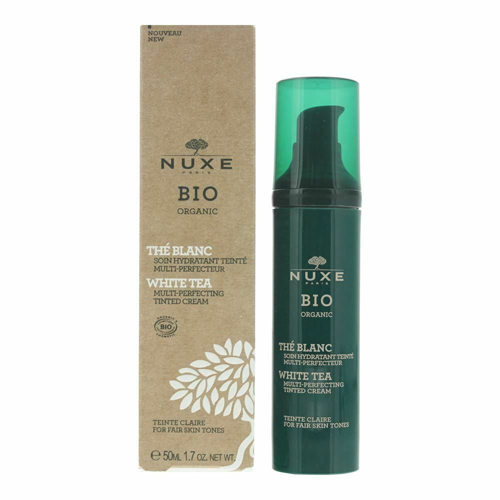 Nuxe Bio Organic White Tea Multi-Perfecting Tinted Face Cream 50ml - Fair Skin Tones