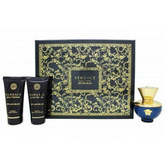 Versace Pour Femme Dylan Blue Gift Set 50ml EDP + 50ml Body Lotion + 50ml Shower Gel