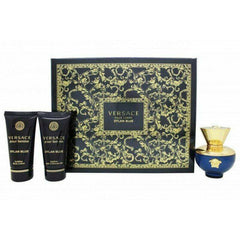 Versace Pour Femme Dylan Blue Gift Set 50ml EDP + 50ml Body Lotion + 50ml Shower Gel