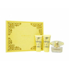 Versace Yellow Diamond Gift Set 50ml EDT + 50ml Shower Gel + 50ml Body Lotion