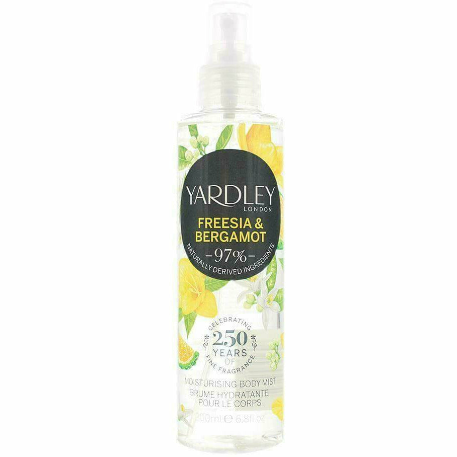 Yardley Freesia and Bergamot Body Mist - 200ml