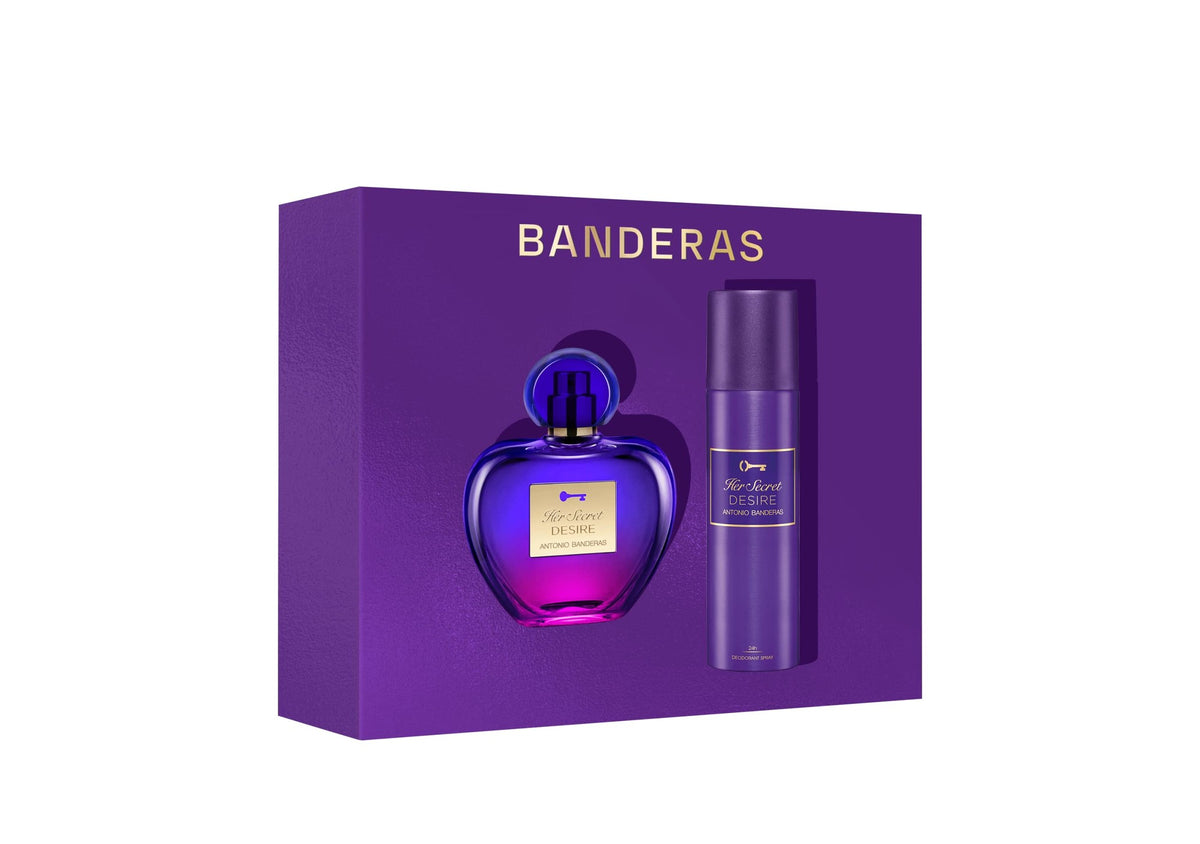 Antonio Banderas Her Secret Desire Gift Set 80ml EDT + 150ml Deodorant Spray
