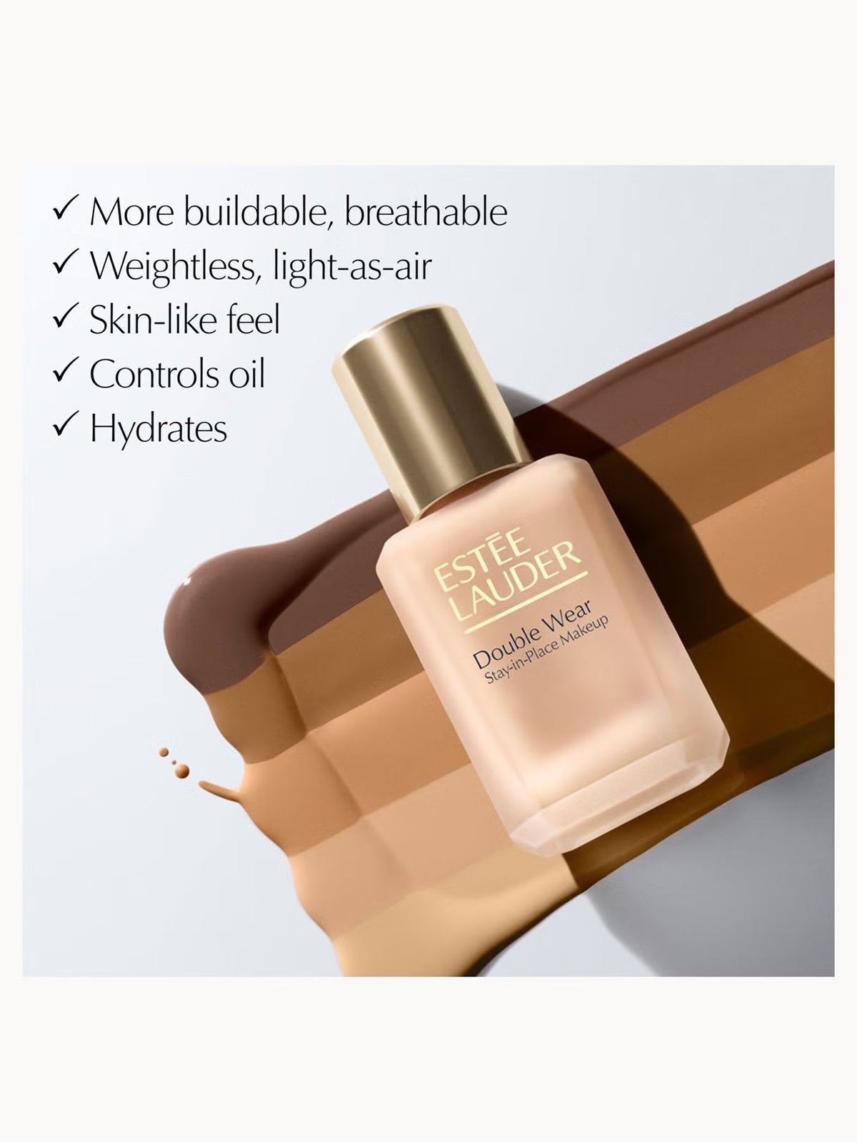 Estée Lauder Double Wear Stay-In-Place Makeup Foundation SPF10 30ml, 1N1 Ivory Nude