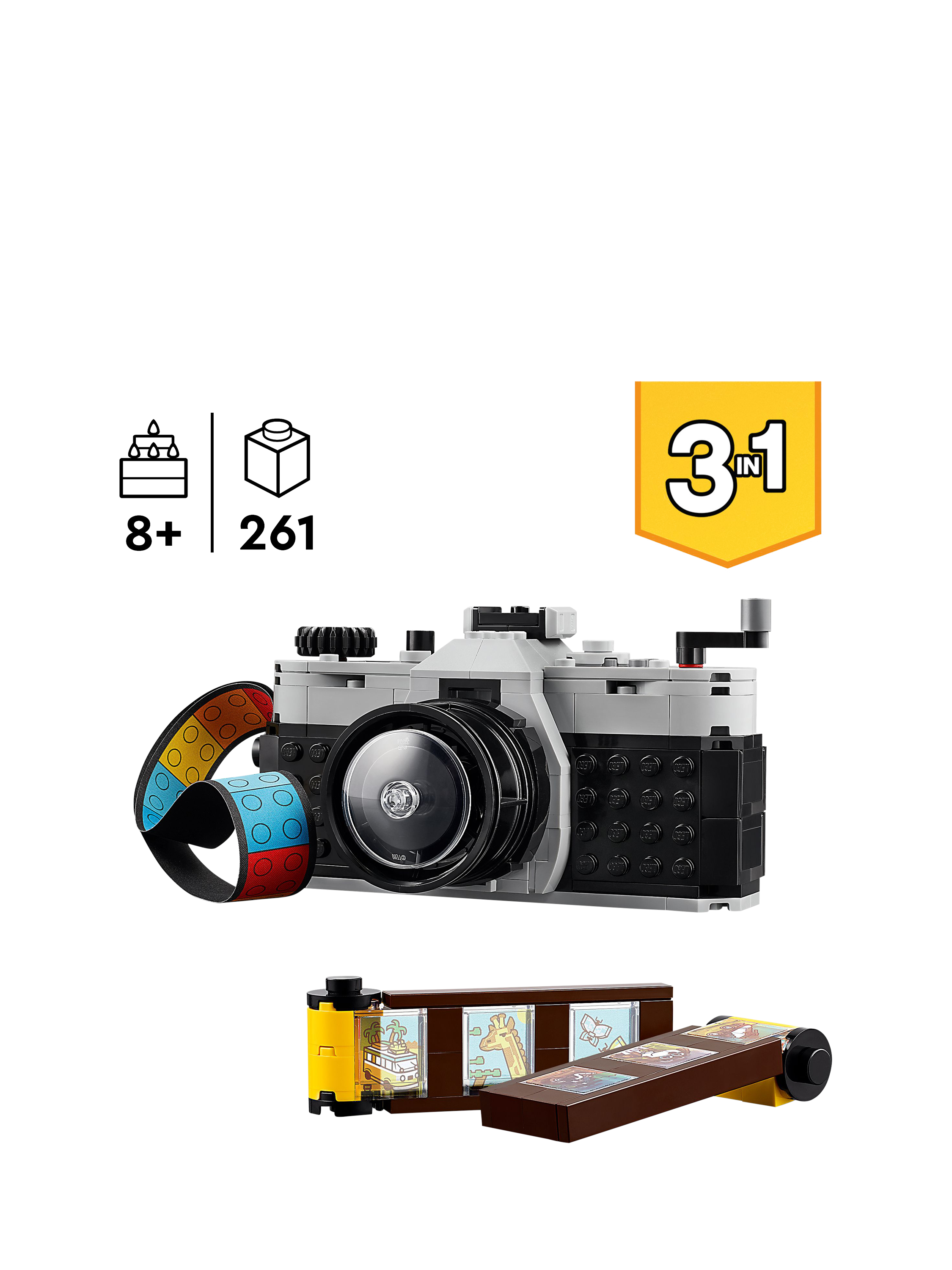 LEGO Creator 3in1 Retro Camera Toy for Girls and Boys 31147