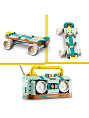 LEGO Creator 3in1 Retro Roller Skate & Toy Skateboard 31148