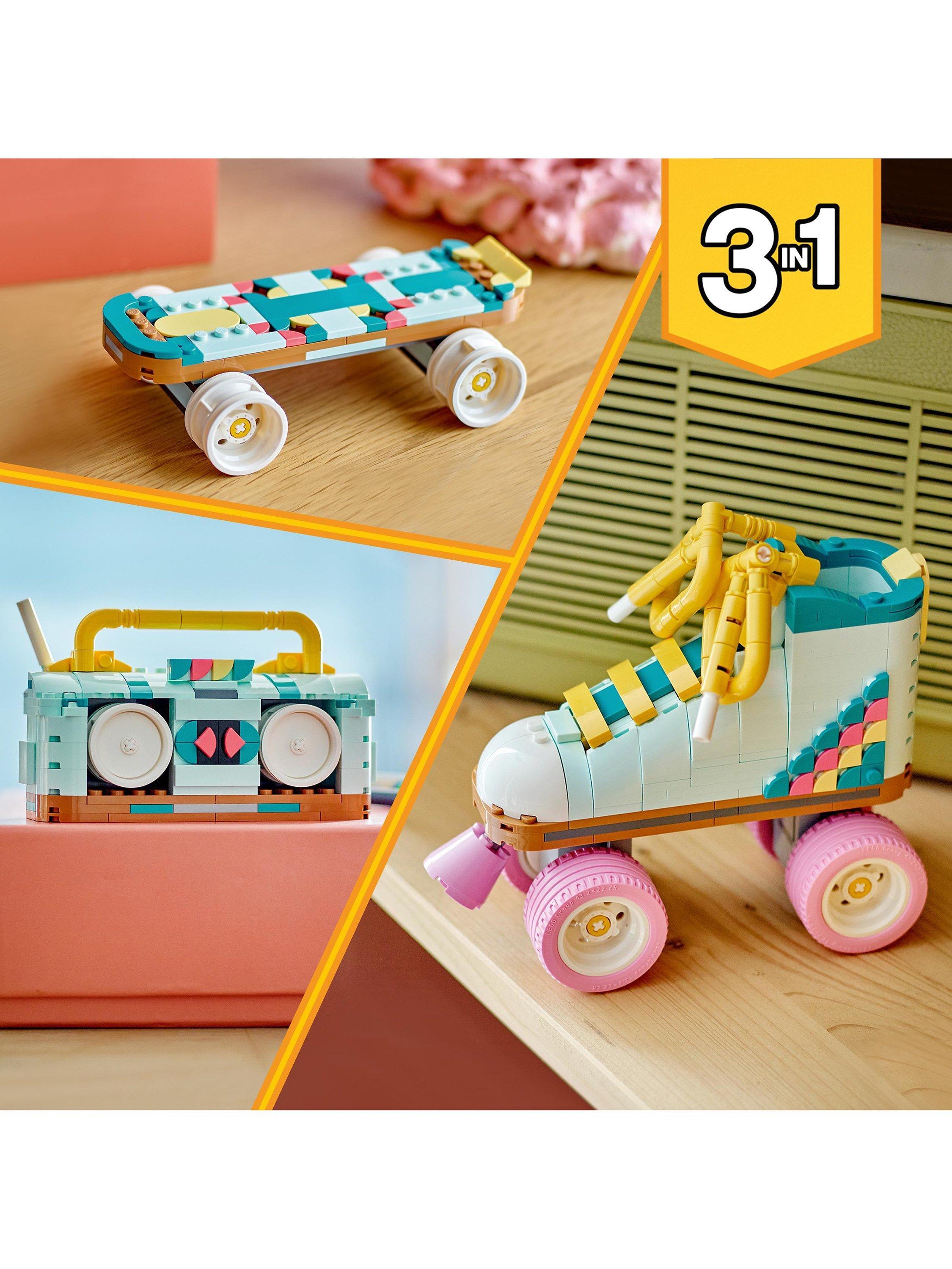 LEGO Creator 3in1 Retro Roller Skate & Toy Skateboard 31148