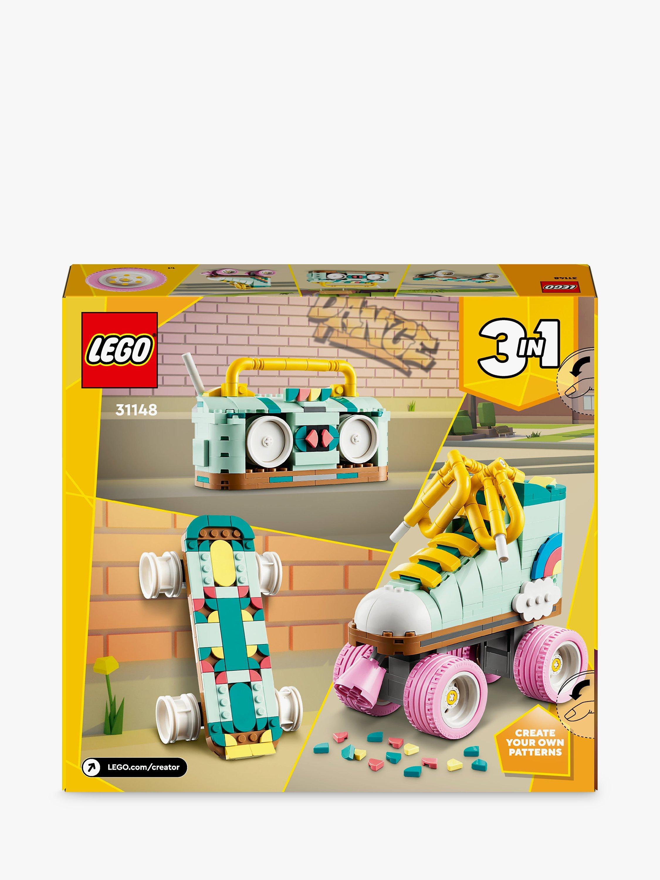 LEGO Creator 3in1 Retro Roller Skate & Toy Skateboard 31148