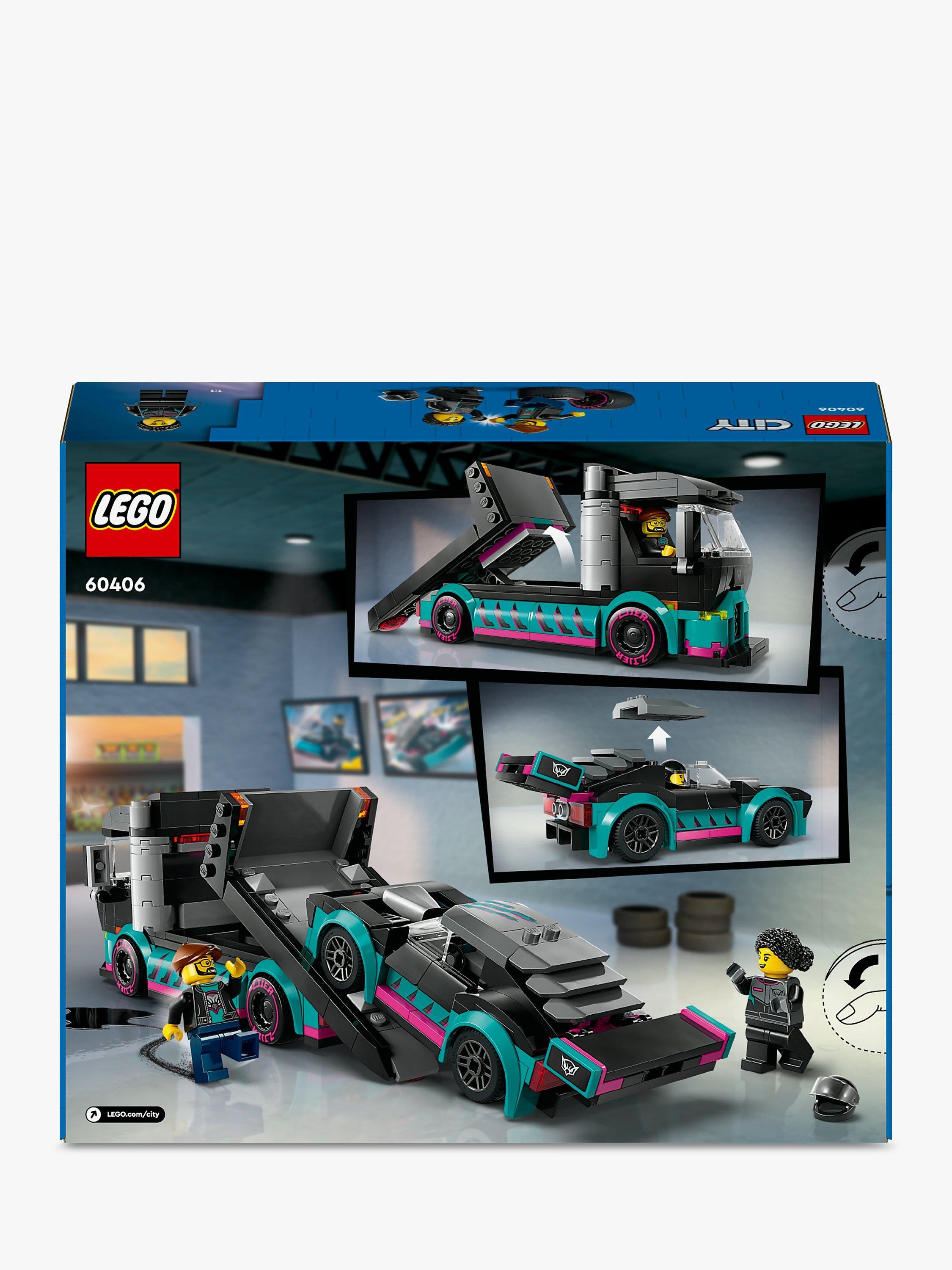 LEGO City 60406 Race Car and Car Carrier Truck