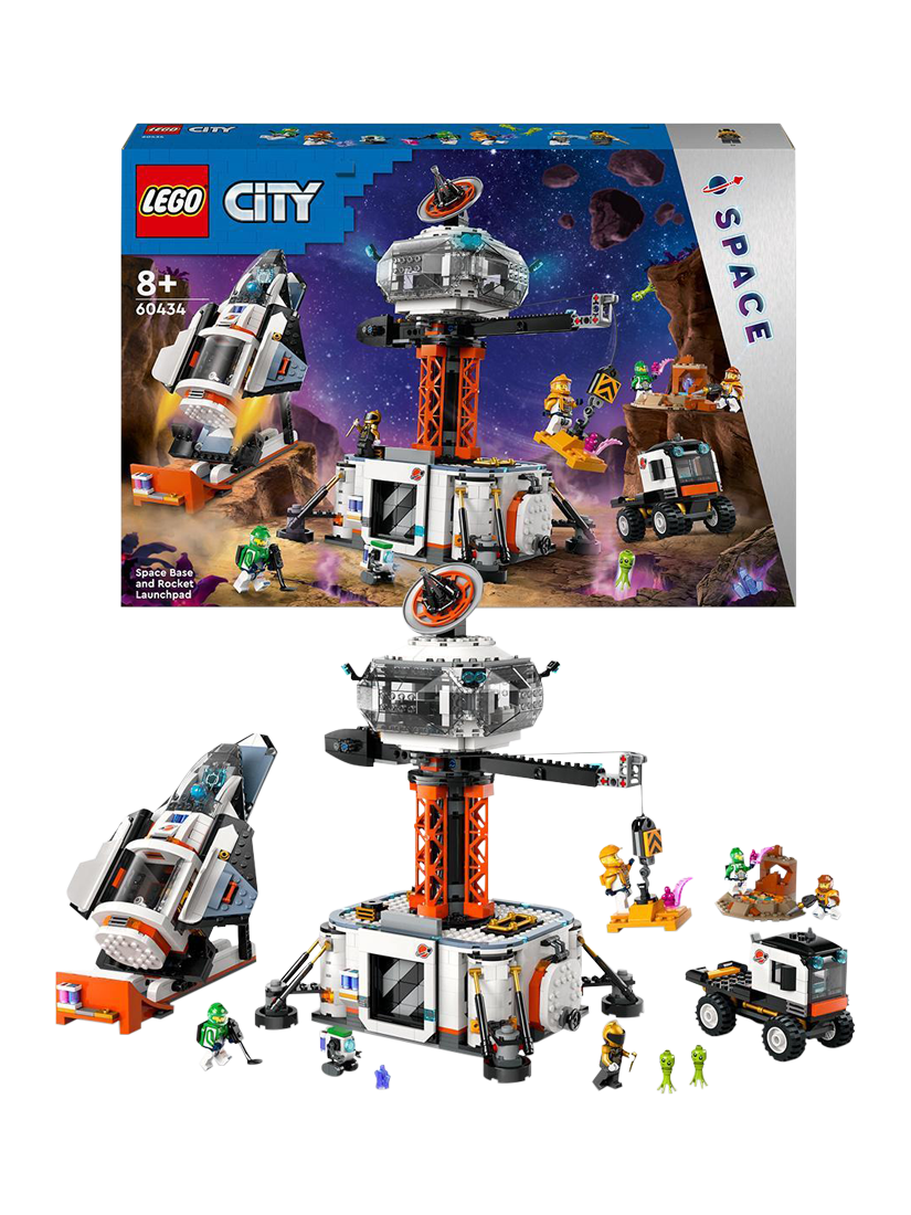 LEGO City Space Base and Rocket Launchpad Toy Playset 60434