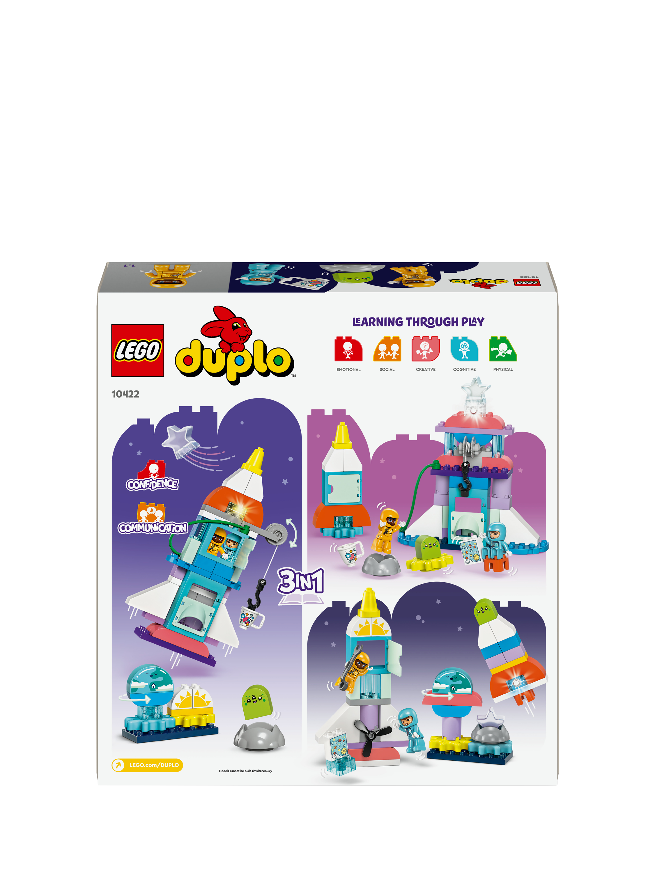 LEGO DUPLO 3in1 Space Shuttle Adventure Rocket Toy 10422