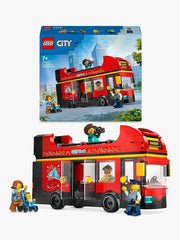 LEGO City Red Double-Decker Sightseeing Bus Toy Set 60407 - Sense42 Beauty and Health