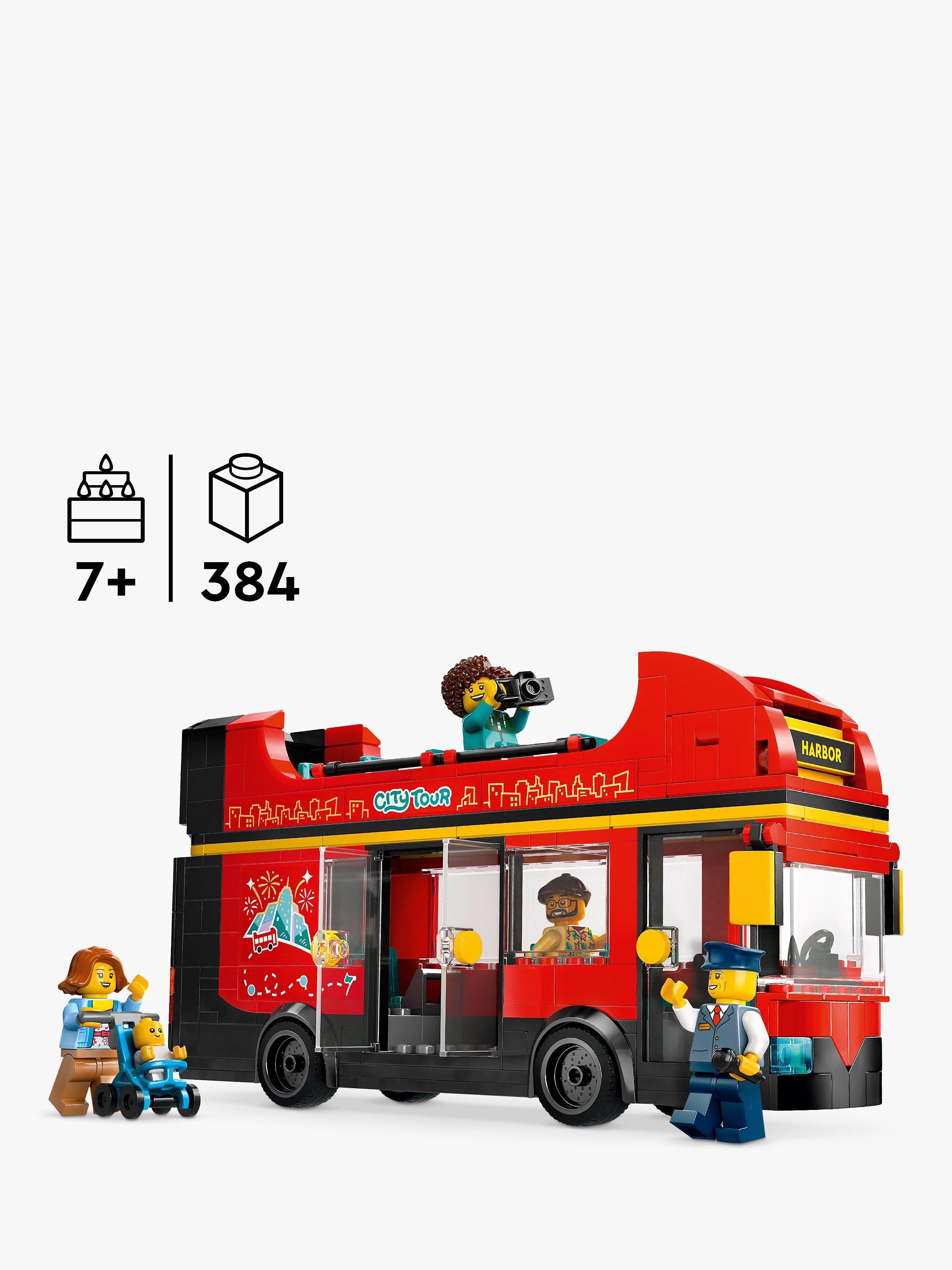 LEGO City Red Double-Decker Sightseeing Bus Toy Set 60407 - Sense42 Beauty and Health