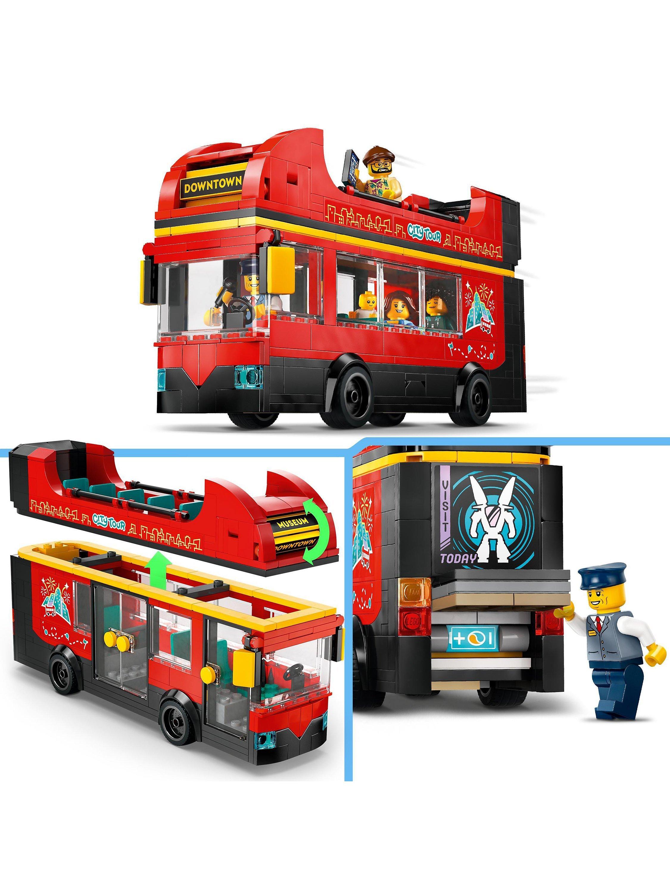 LEGO City Red Double-Decker Sightseeing Bus Toy Set 60407 - Sense42 Beauty and Health