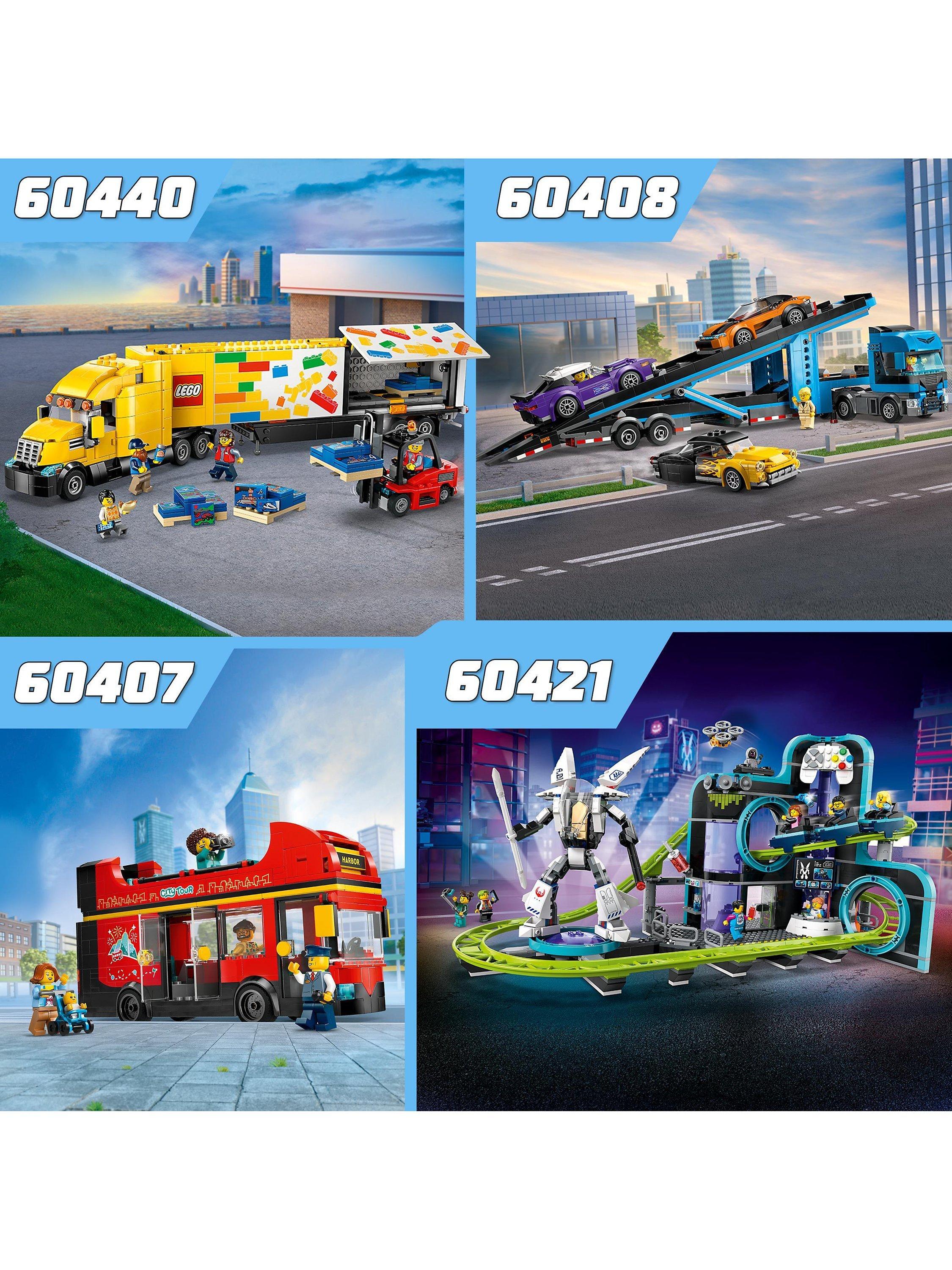 LEGO City Red Double-Decker Sightseeing Bus Toy Set 60407 - Sense42 Beauty and Health
