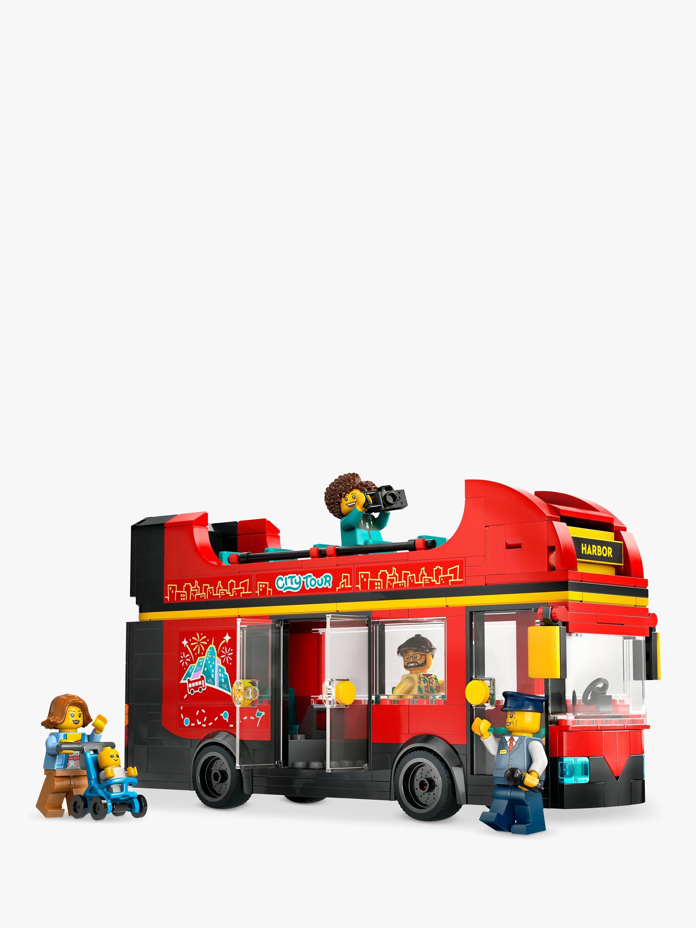 LEGO City Red Double-Decker Sightseeing Bus Toy Set 60407 - Sense42 Beauty and Health