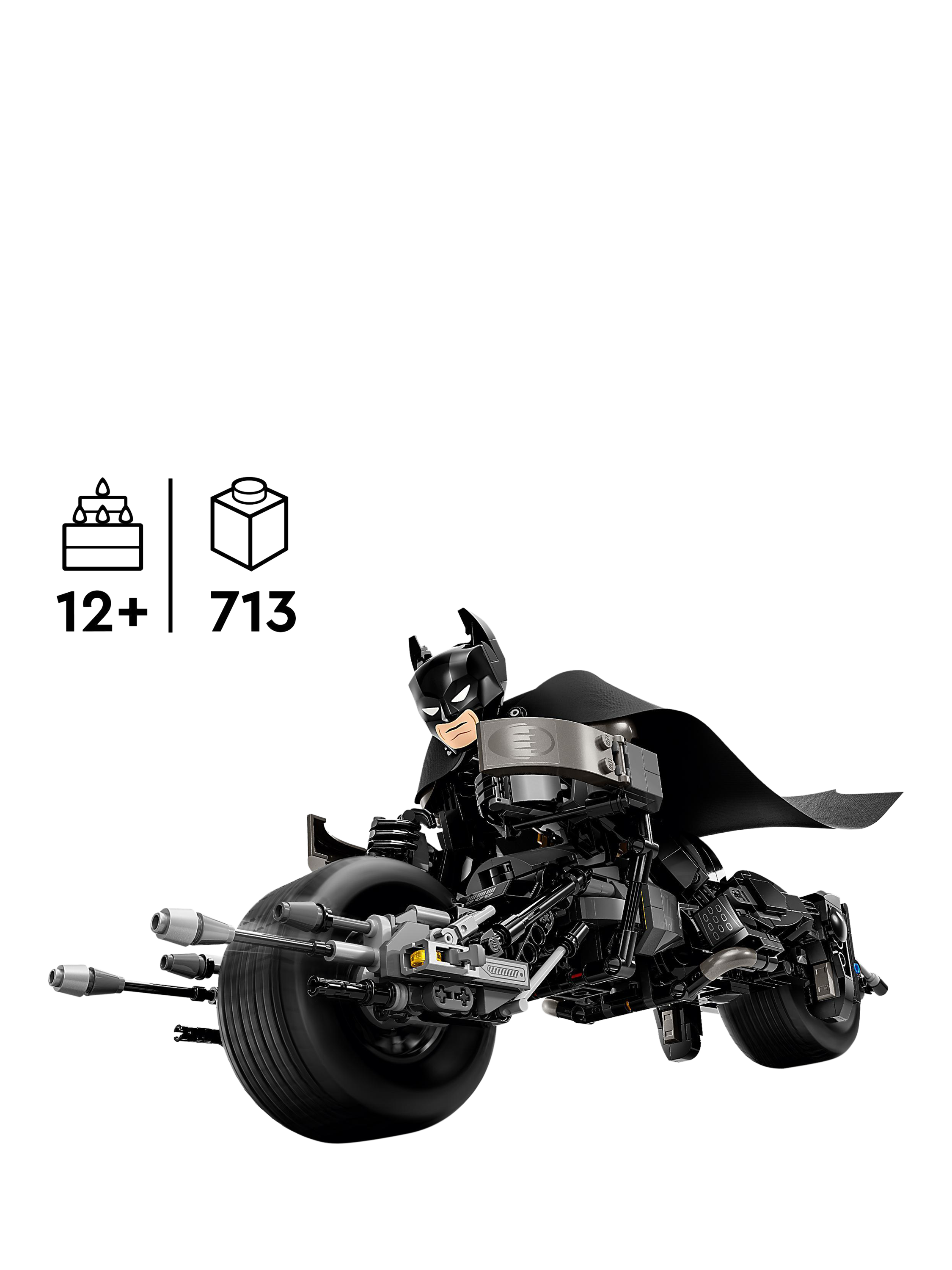 LEGO DC 76273 Batman Construction Figure and the Bat-Pod Bike