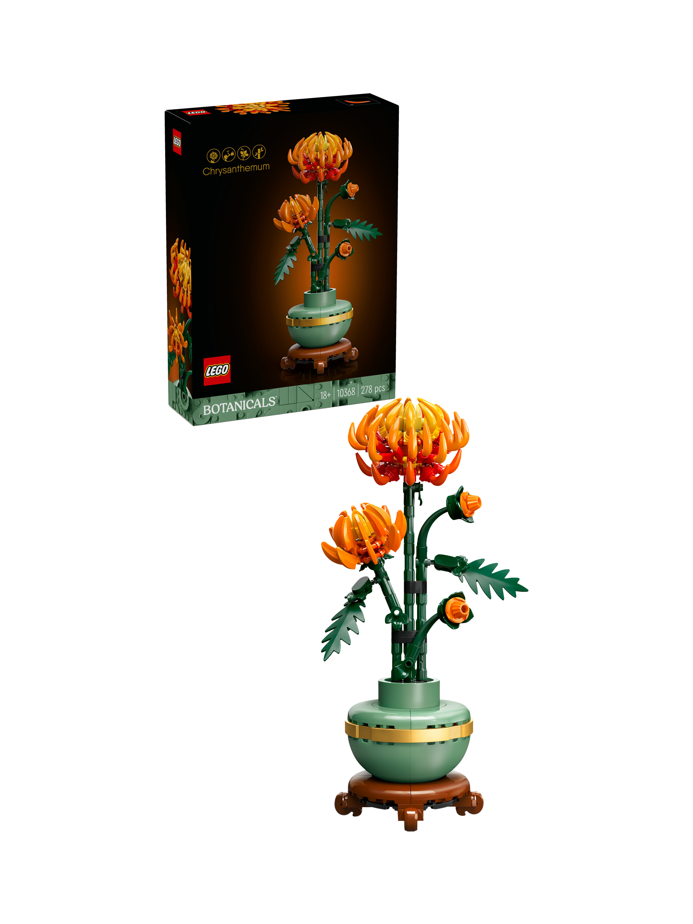 LEGO Botanicals Chrysanthemum Flower Set for Adults 10368 - Sense42 Beauty and Health