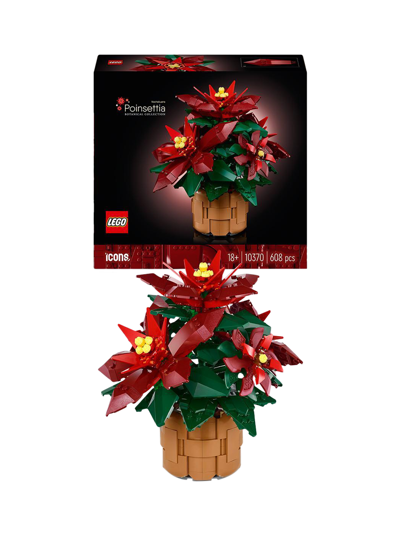 LEGO Botanicals Poinsettia Plant Set for Adults 10370