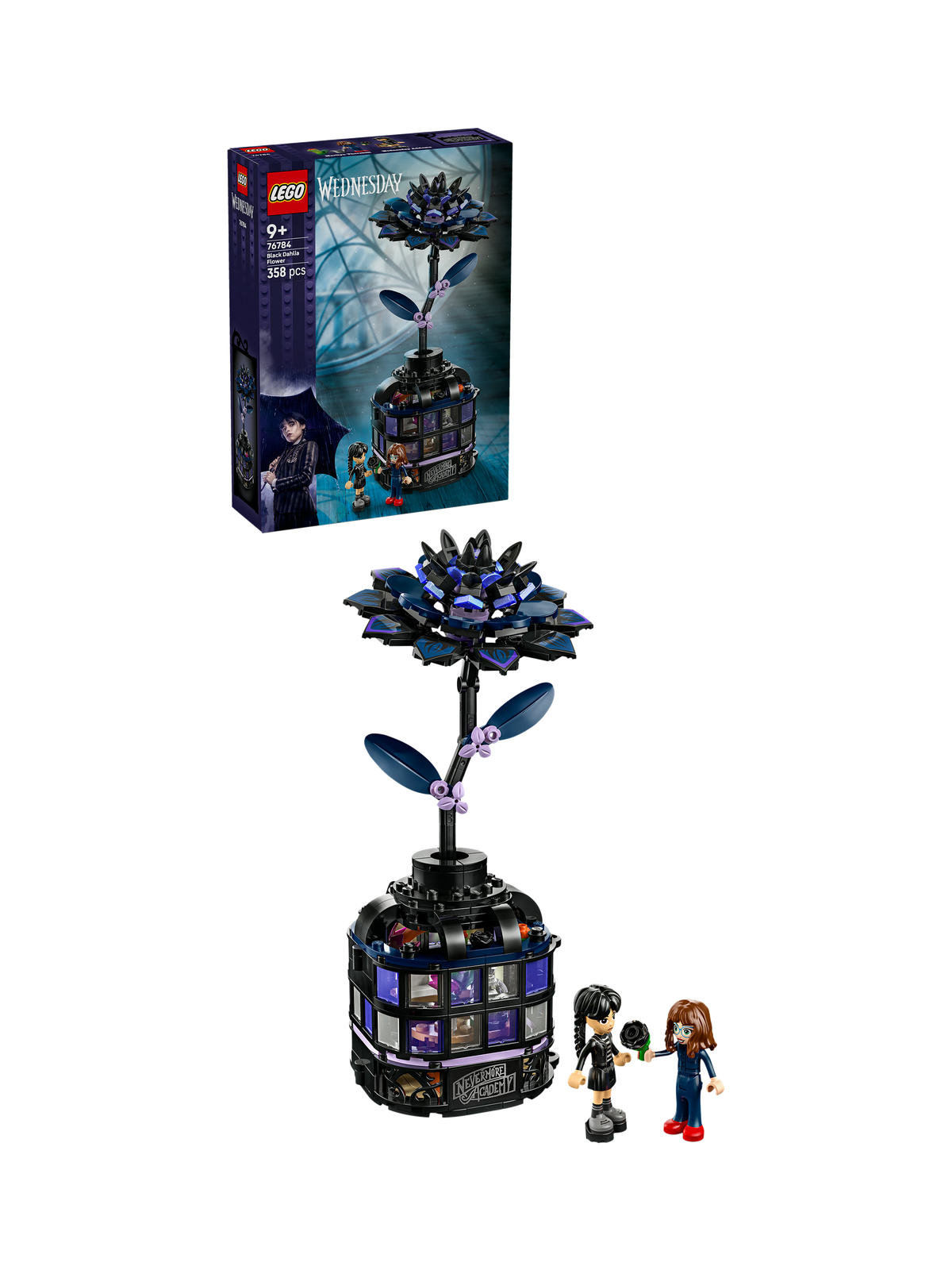 LEGO Wednesday 76784 Black Dahlia Flower Building Toy - Sense42 Beauty and Health