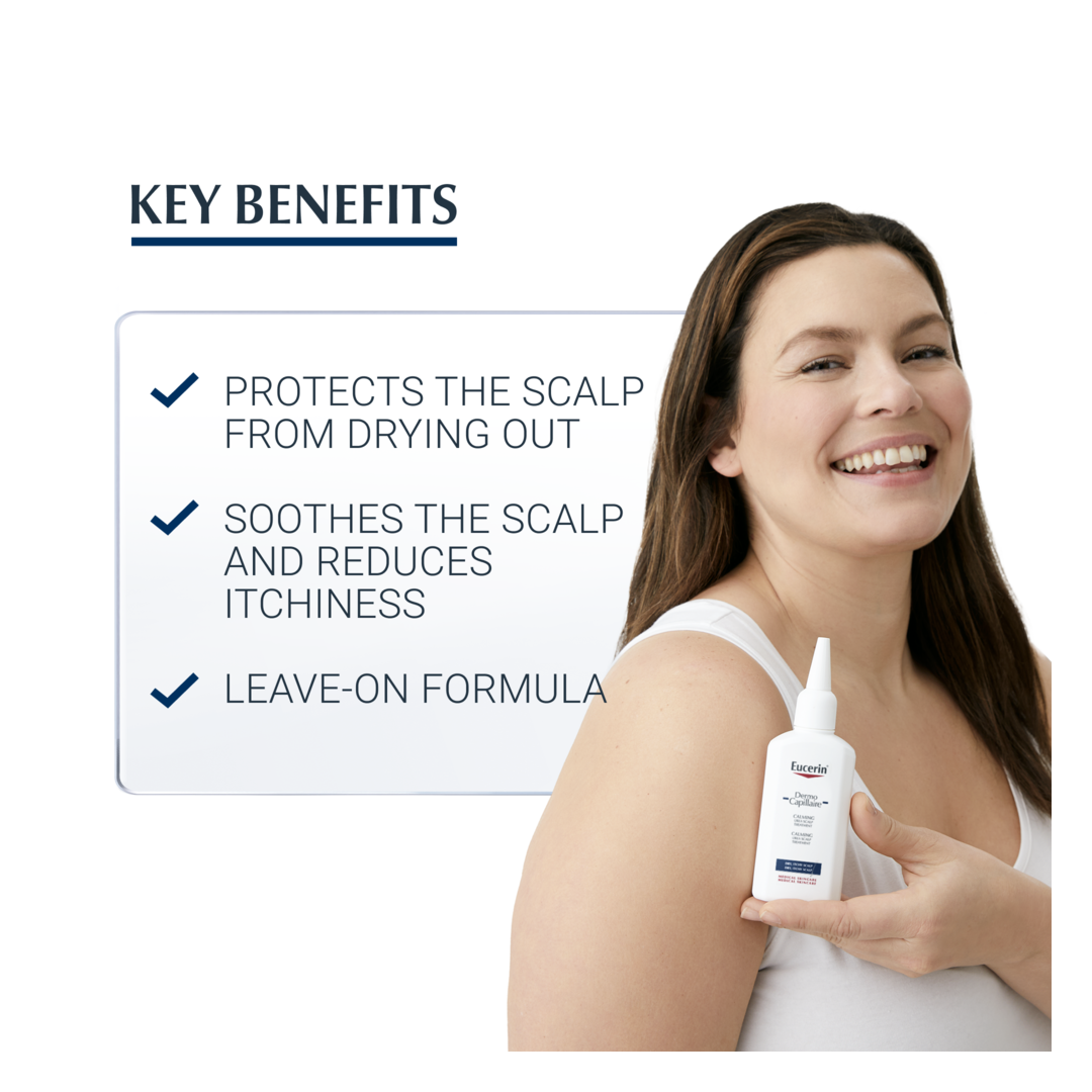 Eucerin DermoCapillaire Calming Urea Scalp Treatment - 5% Urea  100ml - Sense42 Beauty and Health