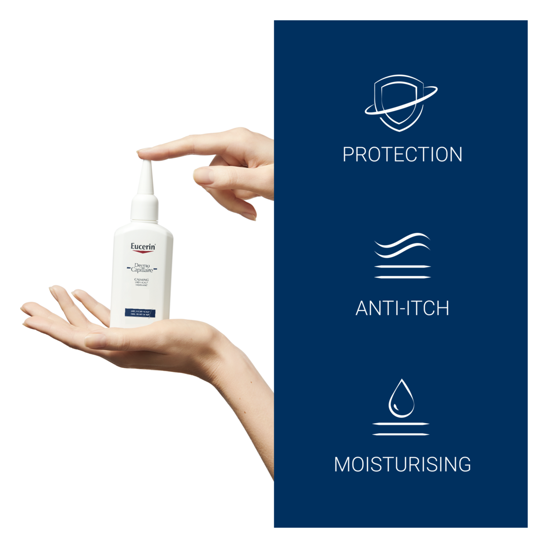 Eucerin DermoCapillaire Calming Urea Scalp Treatment - 5% Urea  100ml - Sense42 Beauty and Health