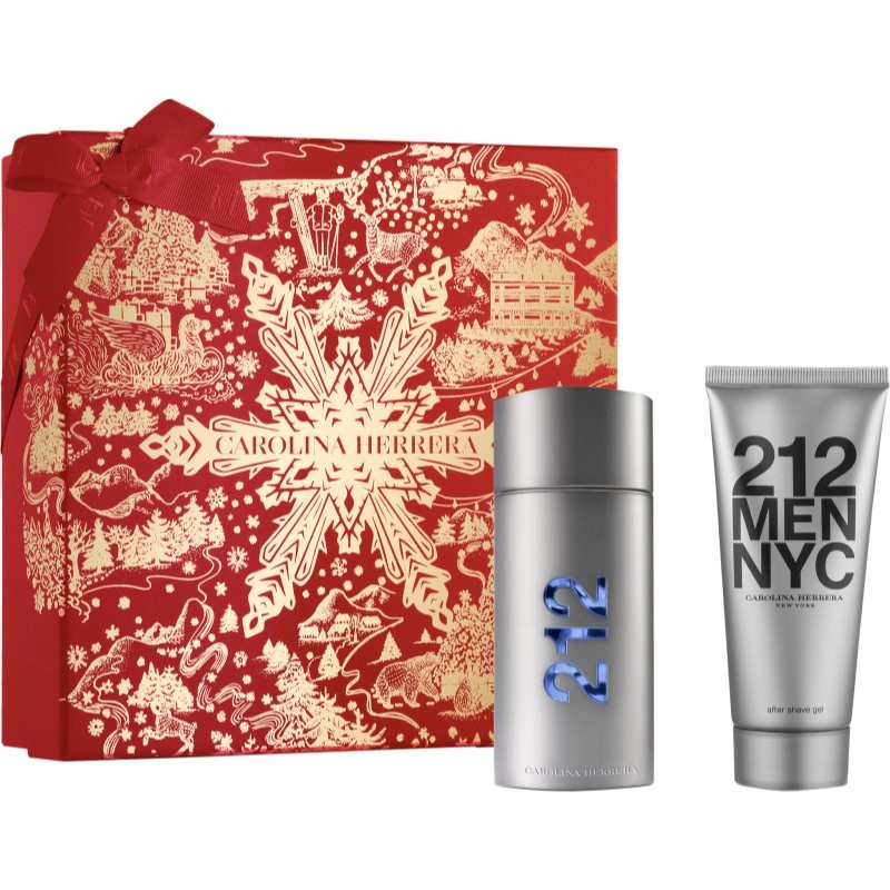 Carolina Herrera 212 NYC Men Gift Set 100ml EDT + 100ml Aftershave Gel