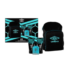 Umbro Ice Gift Set 75ml EDT + 150ml Shampoo & Conditioner + 150ml Shower Gel + Rucksack