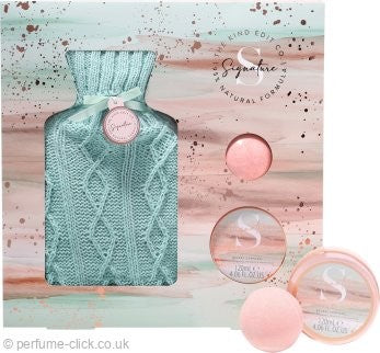 The Kind Edit Co. Signature Gift Set Hot Water Bottle + 120ml Body Butter