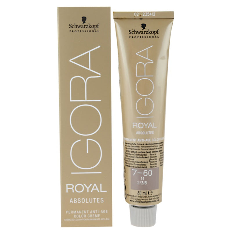 Schwarzkopf Professional Igora Royal Absolutes Hair Colour 60ml - 7-60