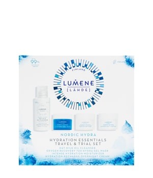 Lumene Nordic Hydra Gift Set 50ml Oat Milk Oil Cleanser + 15ml Gel Mask + 15ml Moisturizer + 15ml Overnight Cream