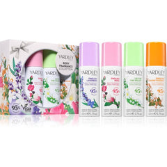 Yardley Body Spray Gift Set 50ml English Lavender + 50ml English Rose + 50ml Lily Of The Valley + 50ml English Honeysuckle