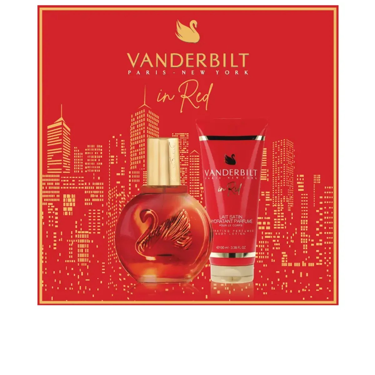 Gloria Vanderbilt In Red Gift Set 100ml EDT + 100ml Body Lotion