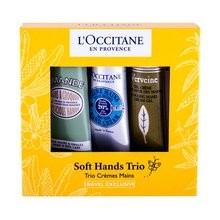 L'Occitane en Provence Travel Exclusive Hand Cream Collection 3 x 30ml Almond + Verbena + Shea Butter