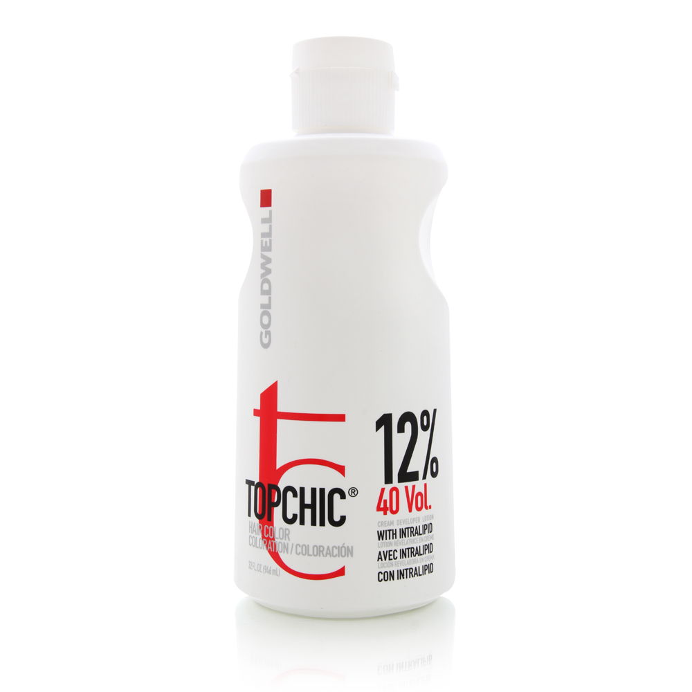 Goldwell TopChic Permanent Hair Color 12% 40 Vol. Cream Developer Lotion 946ml