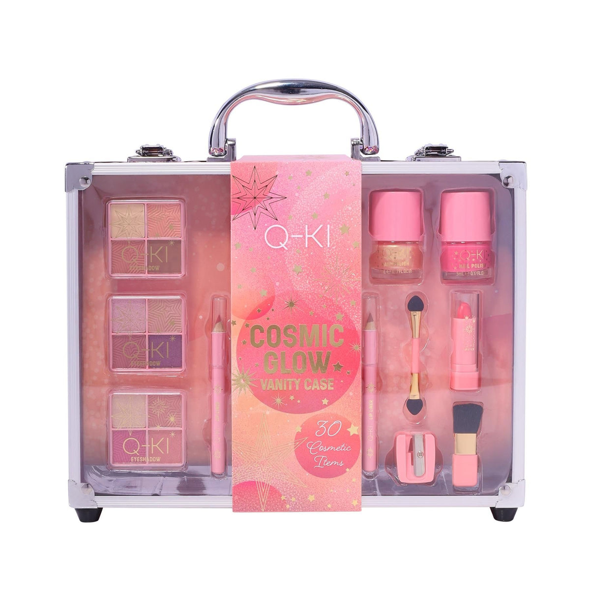 Q-KI Cosmic Glow Vanity Case 30 Pieces