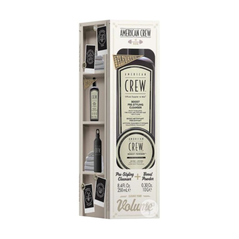 American Crew Boost Duo Gift Set 250ml Pre-Styling Cleanser + 10g Boost Powder