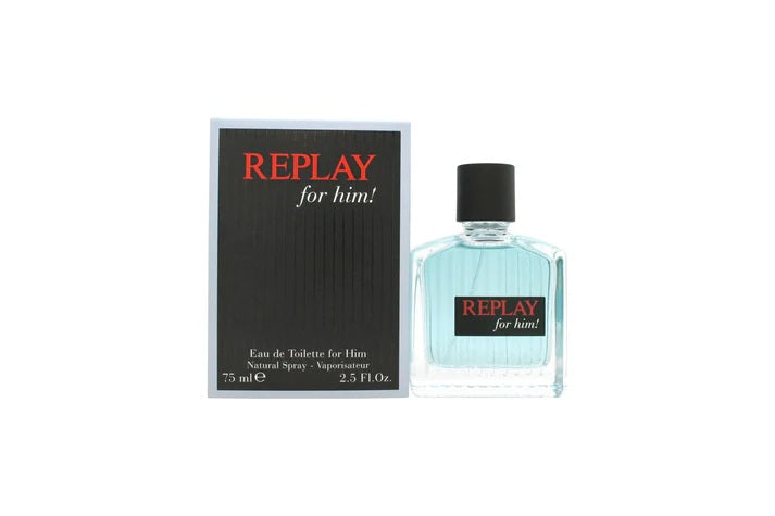 Replay For Him Eau de Toilette 75ml Spray