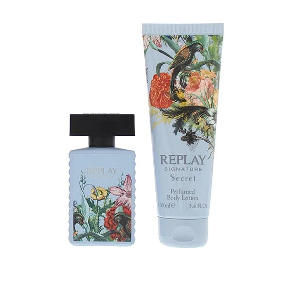 Replay Signature Secret Gift Set 50ml EDT + 100ml Body Lotion