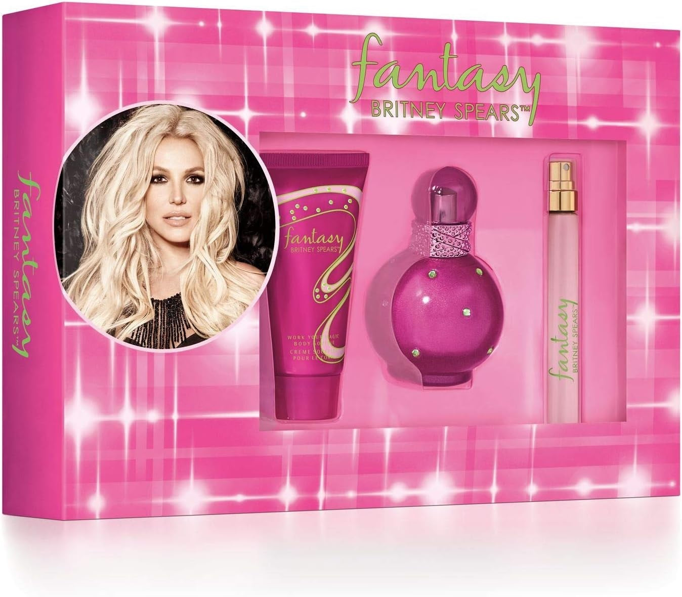 Britney Spears Fantasy Gift Set 30ml EDP Spray + 50ml Body Souffle + 10ml EDP Spray