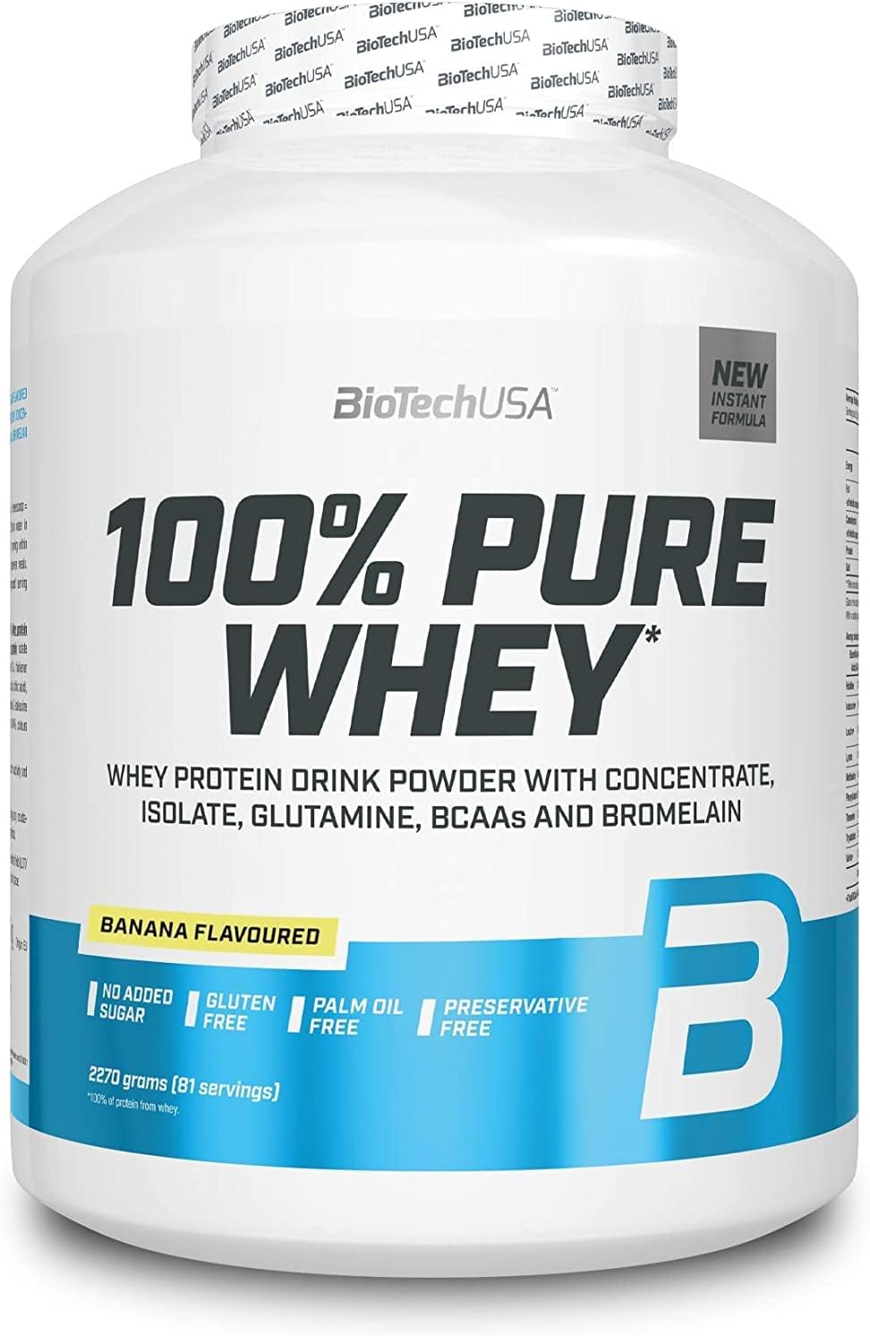 BioTechUSA 100% Pure Whey Banana - 2270g