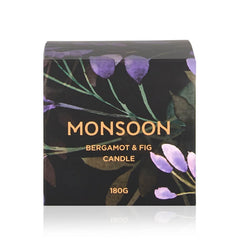 Monsoon Bergamot & Fig Scented Candle 180g