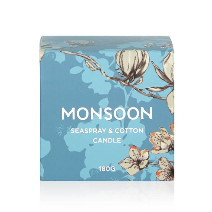 Monsoon Seaspray & Cotton Scented Candle 180g