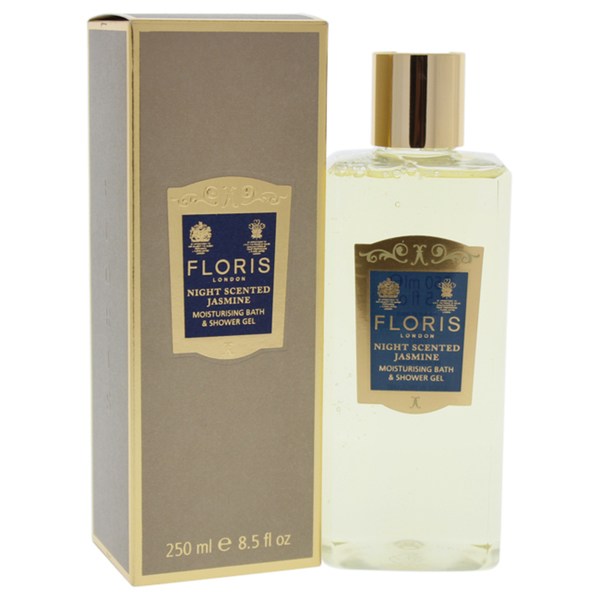 Floris Night Scented Jasmine Moisturising Bath & Shower Gel 250ml