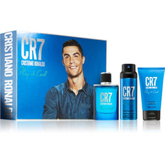 Cristiano Ronaldo CR7 Play It Cool Gift Set 100ml EDT Spray + 150ml Shower Gel +150ml Body Spray