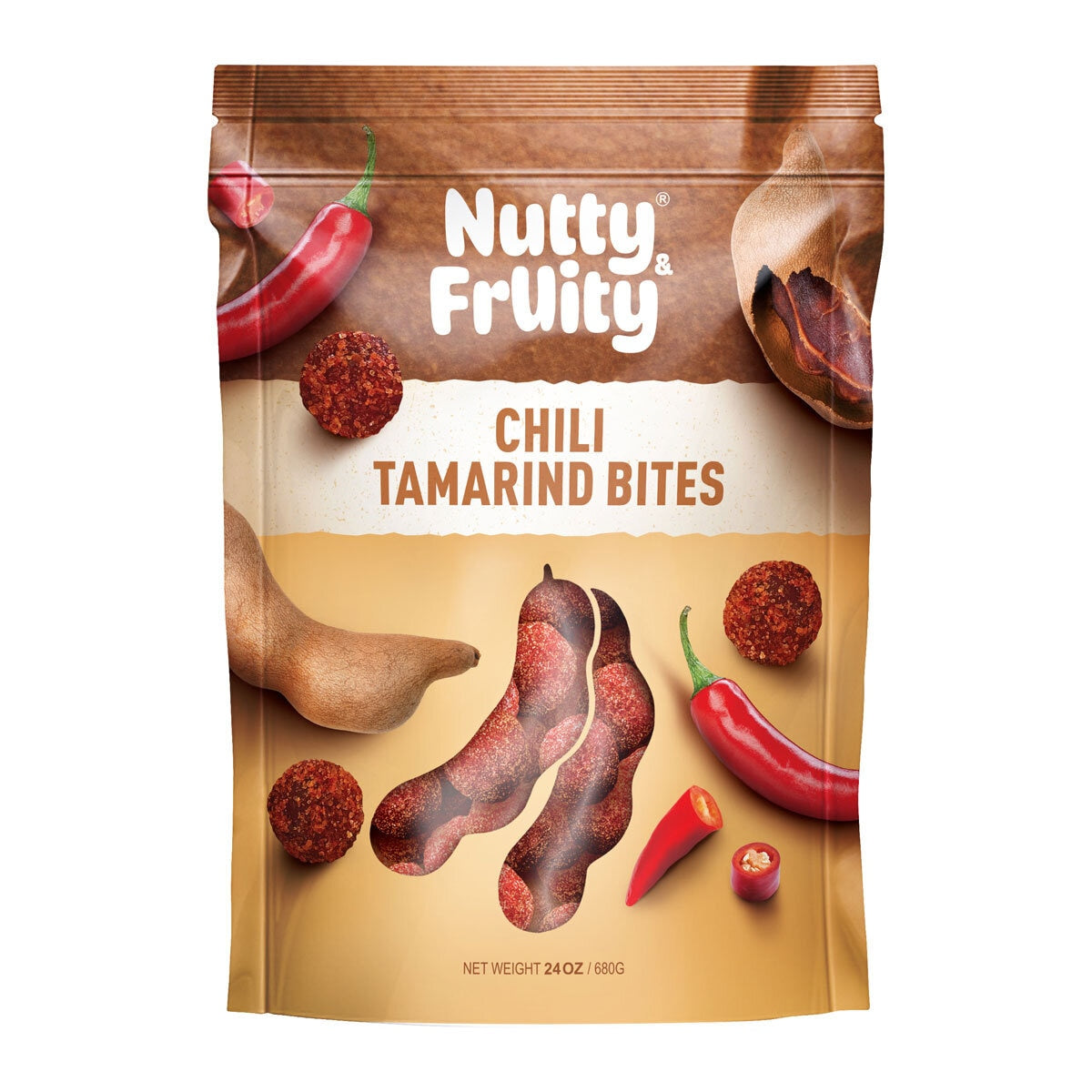 Nutty and Fruity Chili Tamarind Bites, 680g - Sense42 Beauty and Health